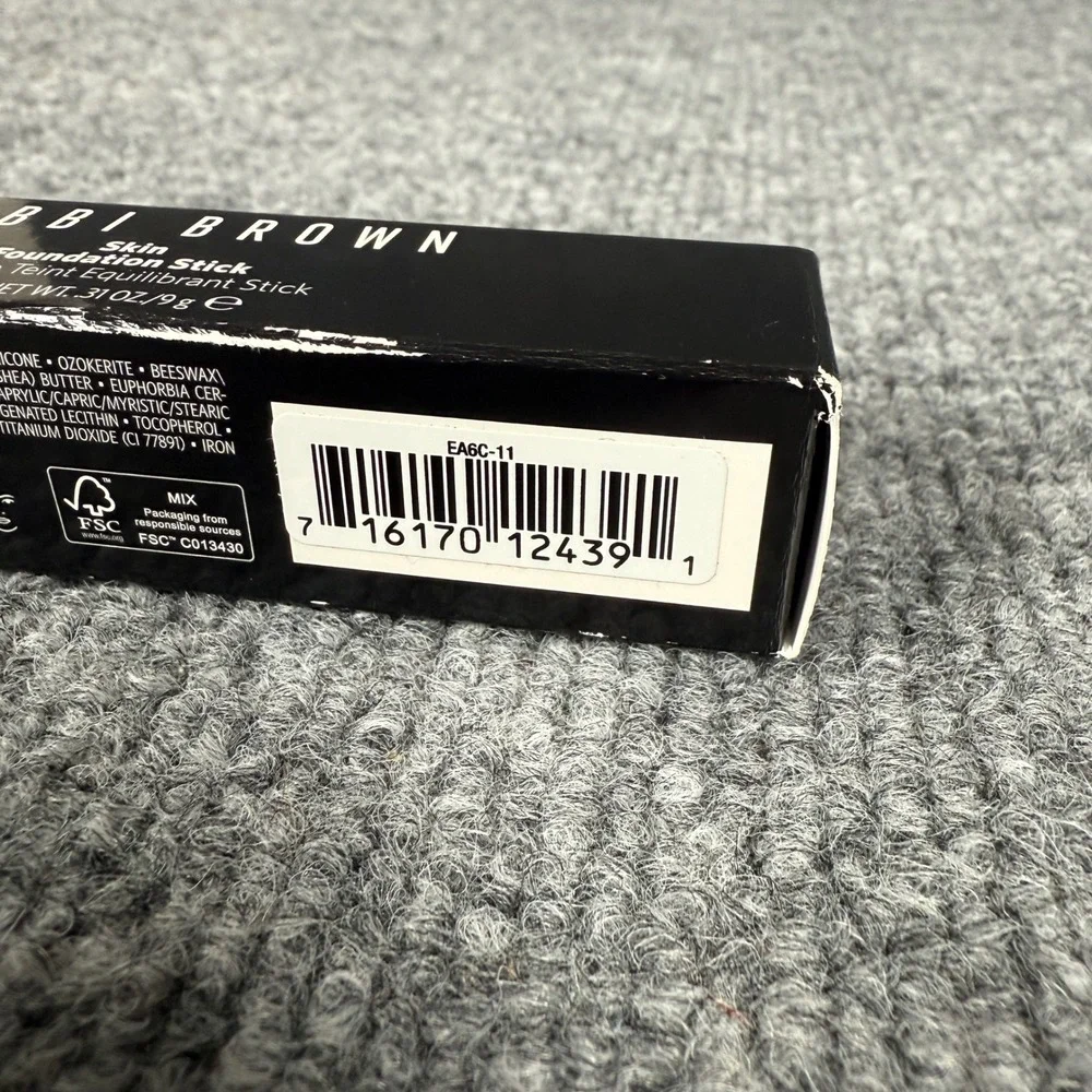 New Bobbi Brown Skin Foundation Stick N-012 Porcelain 31oz‎ / 9g
